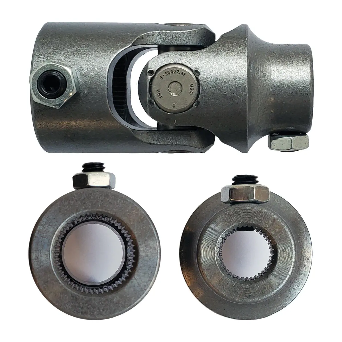 1"48 Spline X 5/8-36 Spline Single Steering U-Joint - Select Finish - Borgeson 1