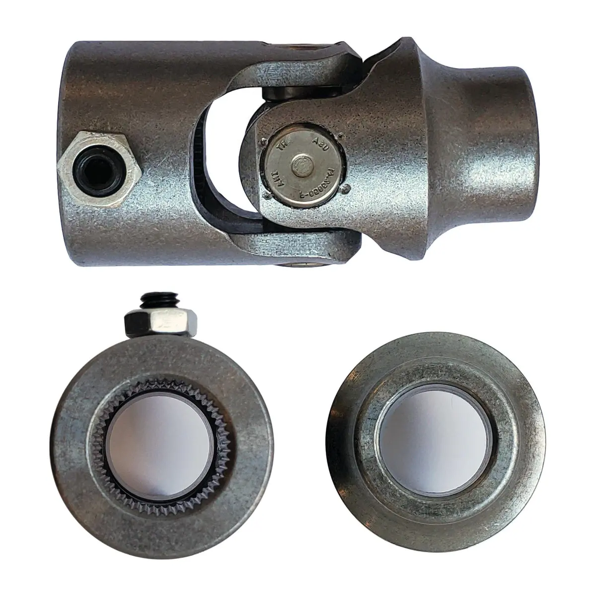 1-48 Spline X 3/4 Smooth Bore Single Steering U-Joint - Select Finish - Borgeson 1