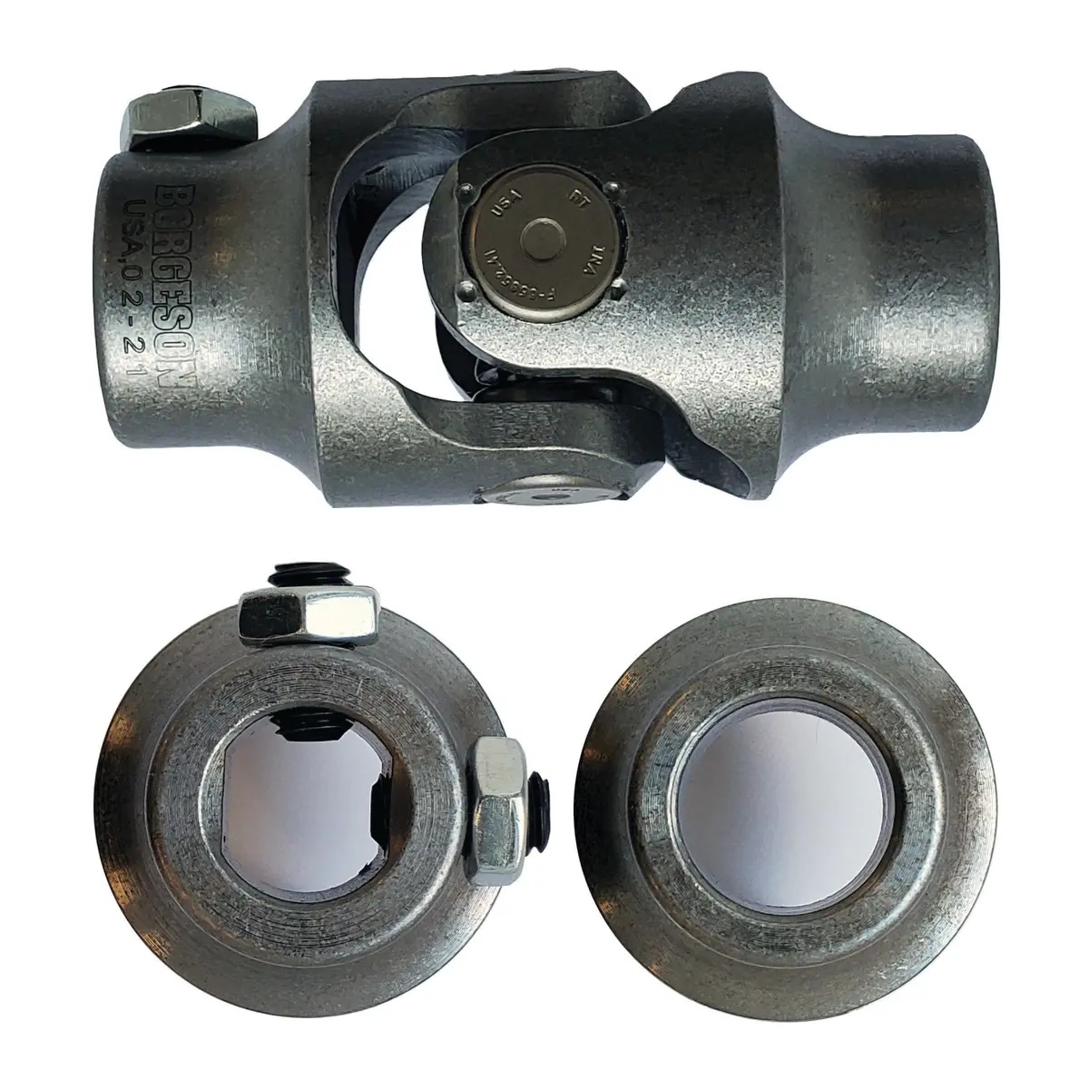 Borgeson Steering U-Joint, 17Mm Dd X 3/4 Smooth Bore - Select Finish 1