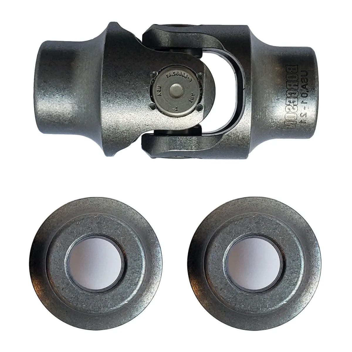 5/8 Smooth Bore X 5/8 Smooth Bore Single Steering U-Joint - Select Finish - Borgeson 1