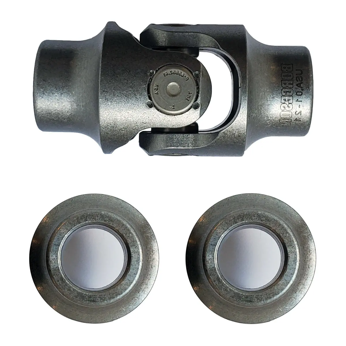 3/4 Smooth X 1" Smooth Bore Single Steering U-Joint - Select Finish - Borgeson 1