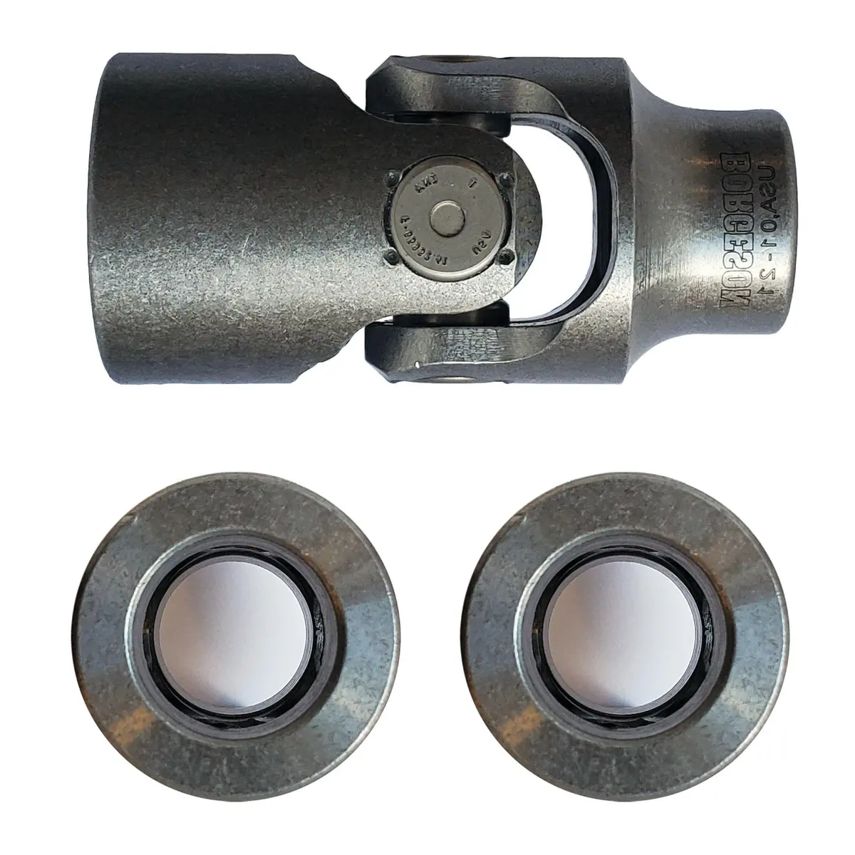 1" Smooth X 1" Smooth Bore Single Steering U-Joint - Select Finish - Borgeson 1