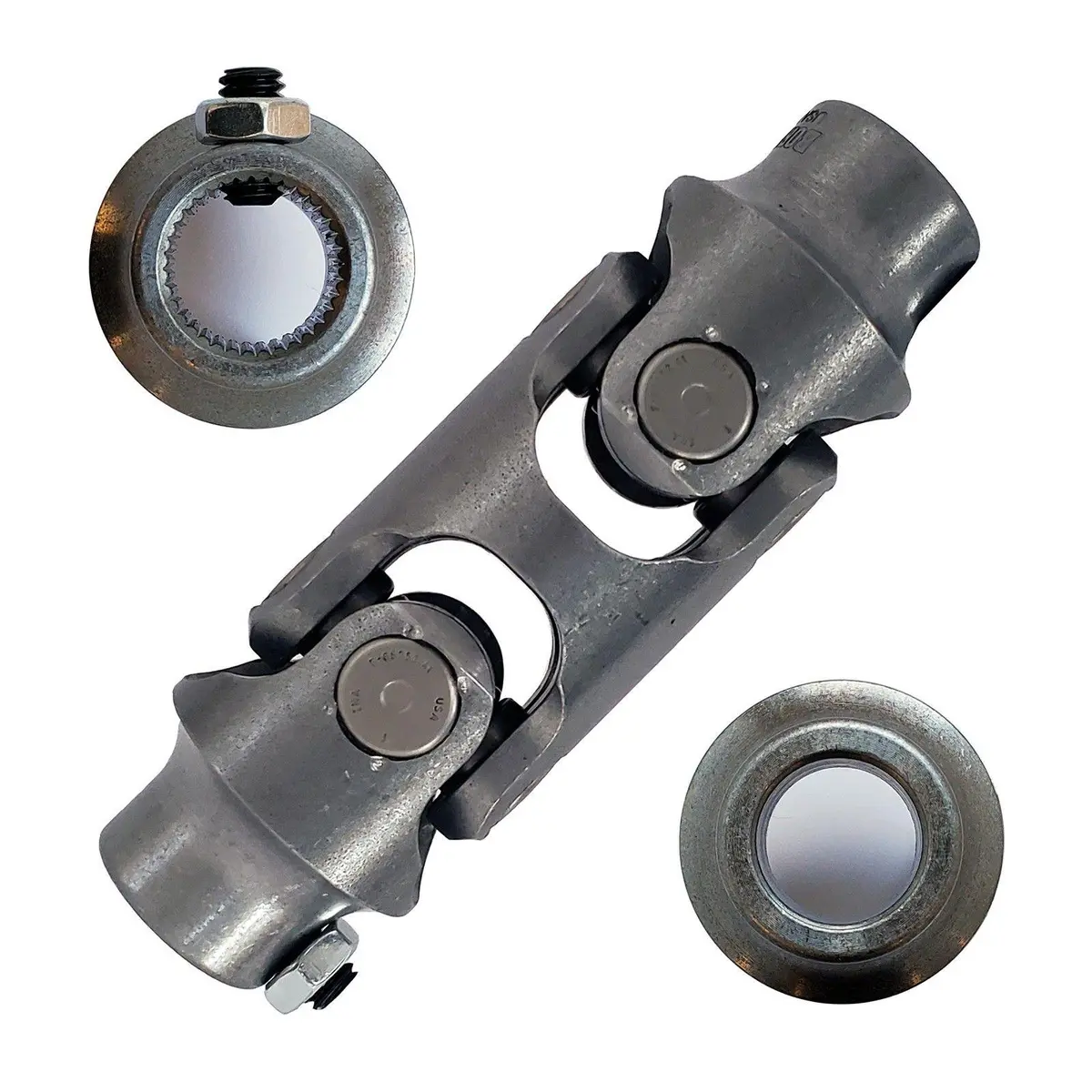 Double U-Joint 13/16-36 Spline X 3/4 Smooth Bore - Select Finish 1