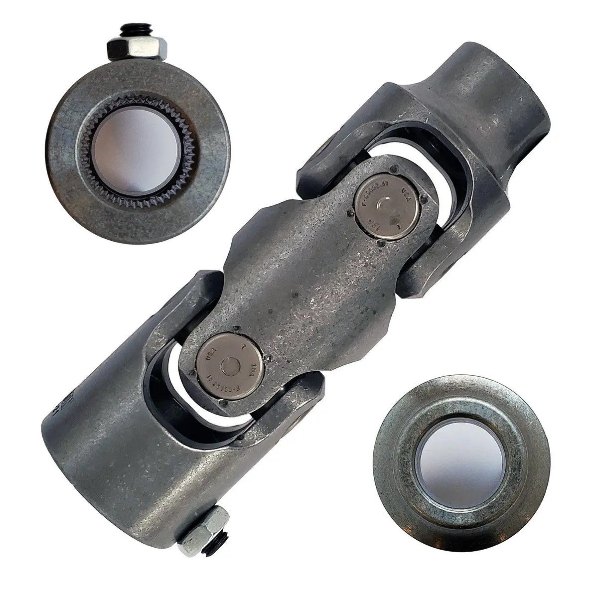 Double U-Joint 1" 48 Spline X 3/4 Smooth Bore - Select Finish 1