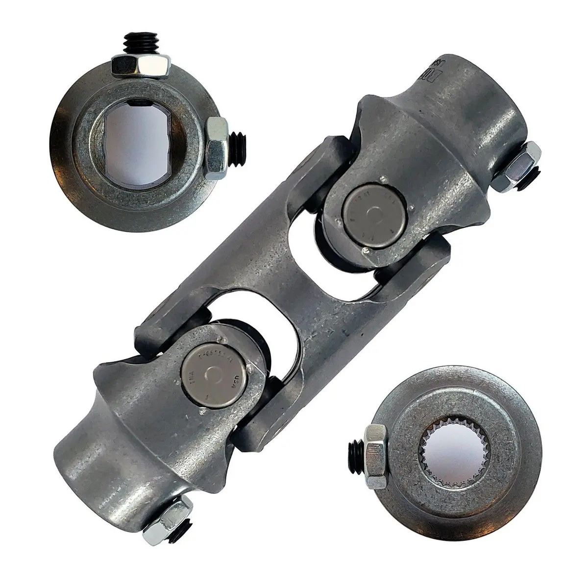 Double U-Joint 3/4 Dd X 9/16-26 Spline - Select Finish 1