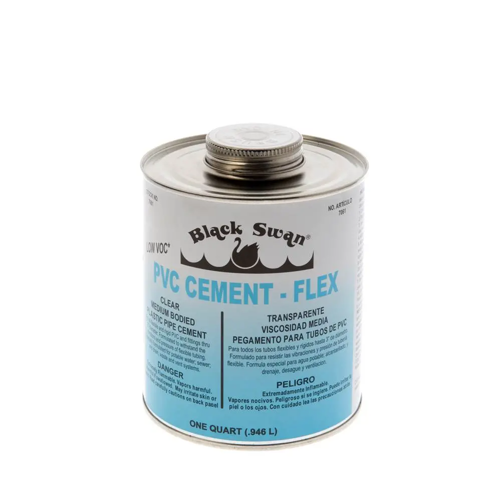 Clear Pvc Glue Qt, Flexible, Applicator Cap 1