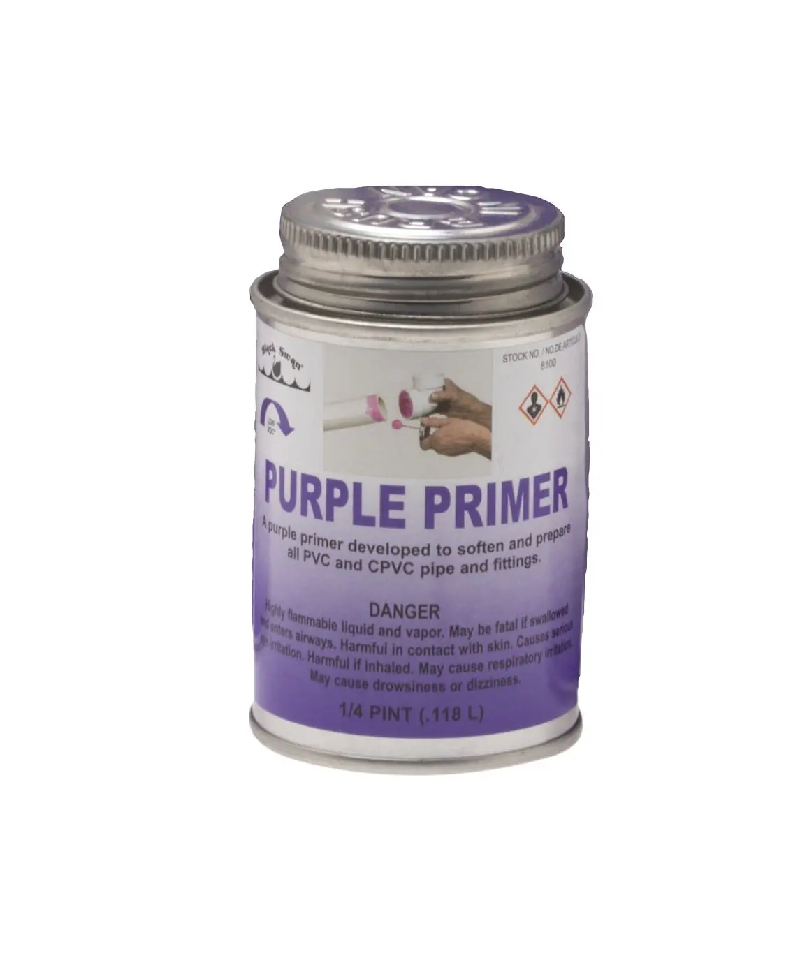 Purple Primer 1/4 Pint, Applicator Cap 1