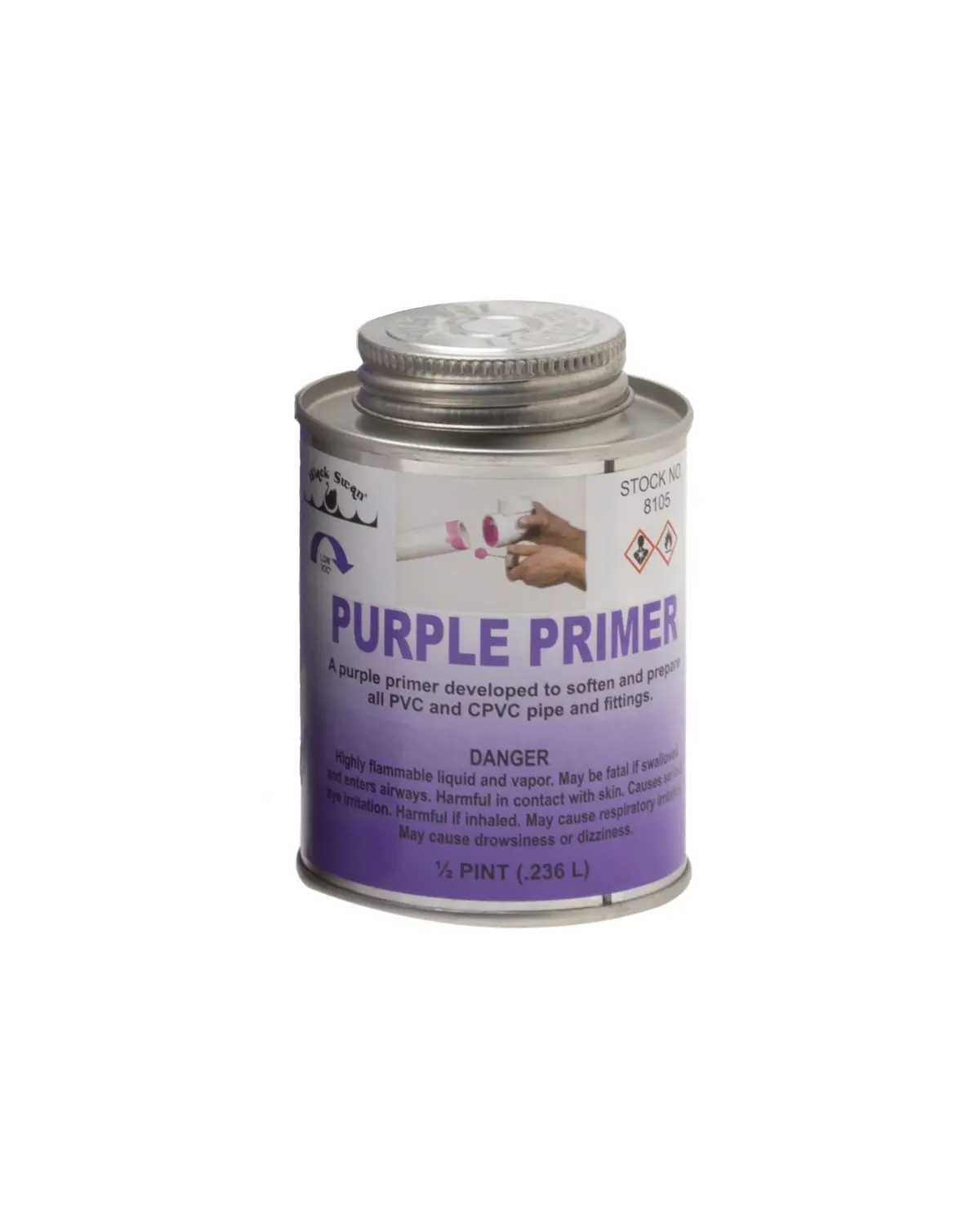 Purple Primer 1/2 Pint, Applicator Cap 1