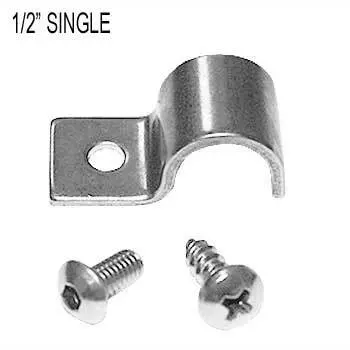 Kugel Komponents Single Line Clamps 1/2 Inch - 12 Pack 1