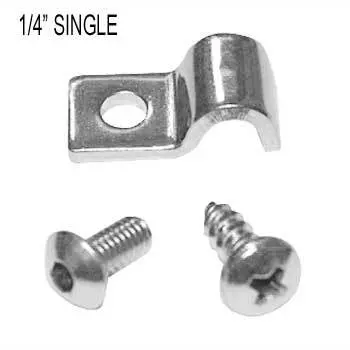 Kugel Komponents Single Line Clamps 1/4 Inch - 12 Pack 1