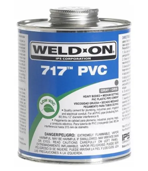 Quart 717 Pvc Cement, Gray 1
