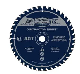 Circular Saw Blade, Contractor Series, 6-1/2" X 40T 1