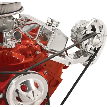 Billet Aluminum Small Block Chevy Alt Bracket, Short Pump, Side Mount, Standard Heads, Driver Side 1