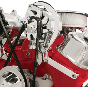 Billet Aluminum Big Block Chevy Alternator Bracket, Standard Heads, Top Mount, Driver Side 1