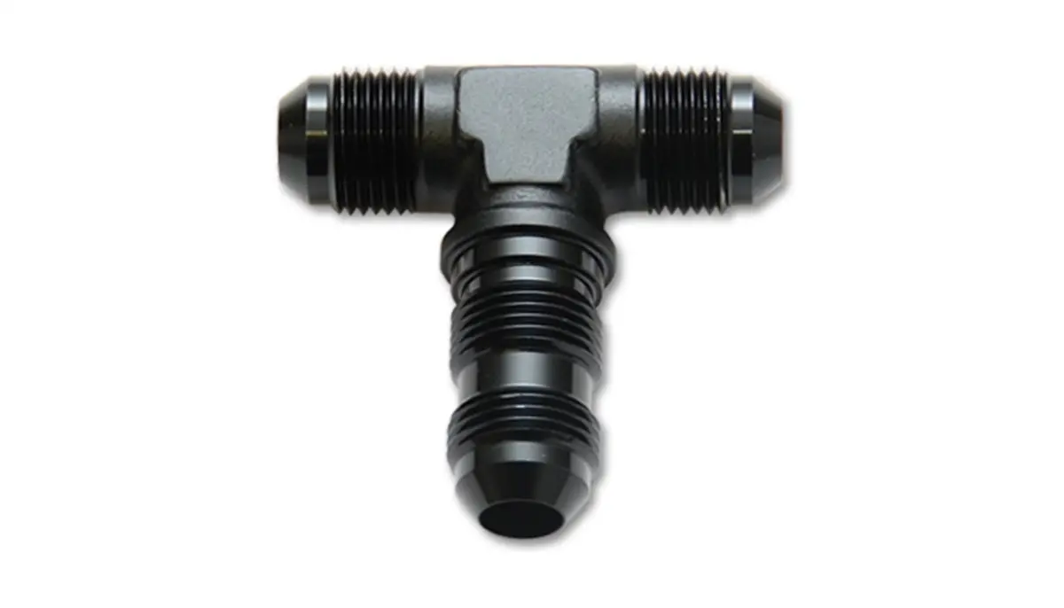 Vibrant Performance Bulkhead Adapter Tee Fitting; Size: -4An 1