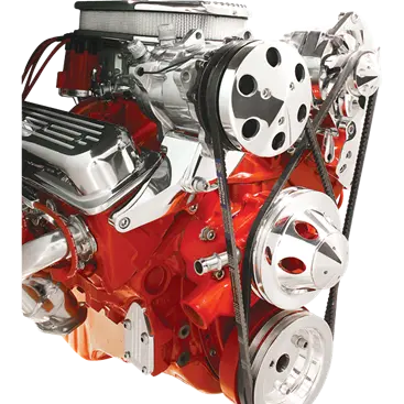 Billet Aluminum Small Block Chevy A.C. Compressor Bracket, Vortec Heads, Short Pump, Top Mount, Passenger Side 1