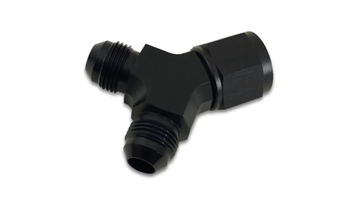 Vibrant Performance 10905 90 Degree Y Adapter -8 An; Dual Male Size: -6 An 1