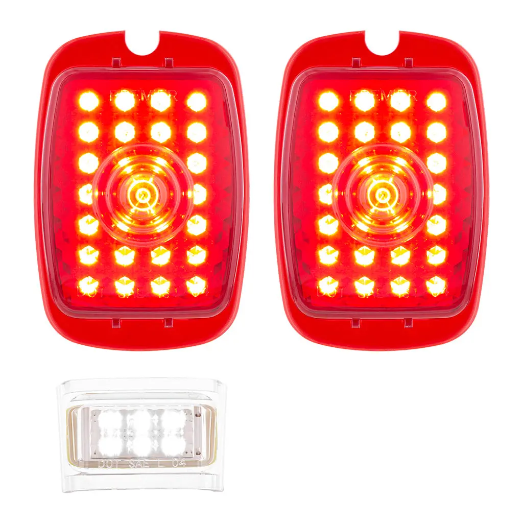 1937-38 Chevy Car Led Tail Light Set 1