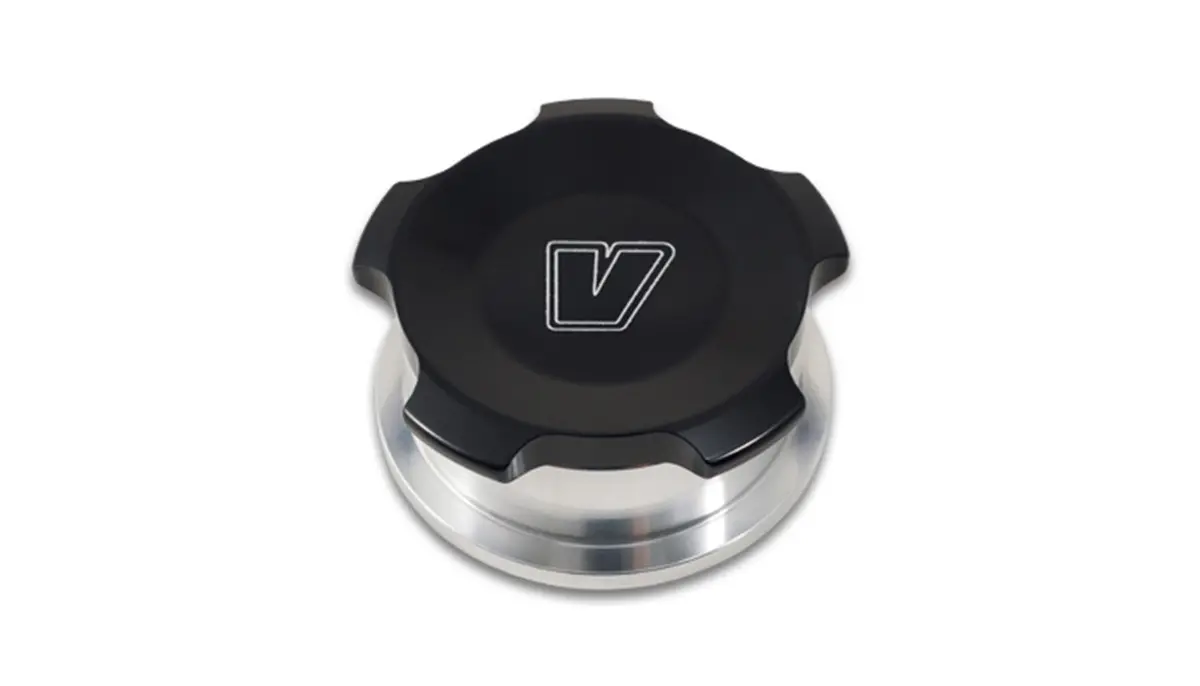 Vibrant Performance 11291 2" Od Aluminum Weld Bung + Black Aluminum Threaded Cap 1