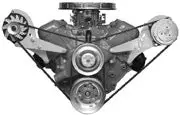 Alan Grove Components Big Block Chevy Alternator Bracket, Short Water Pump, Low Profile, Passenger Side 218R 1