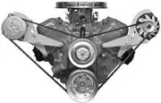 Alan Grove Components Big Block Chevy Alternator Bracket, Short Water Pump, Low Profile, Driver Side 218L 1