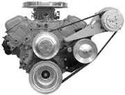 Alan Grove Components Big Block Chevy Air Conditioning Compressor Bracket, Long Water Pump, Low Profile, Driver Side 122L 1