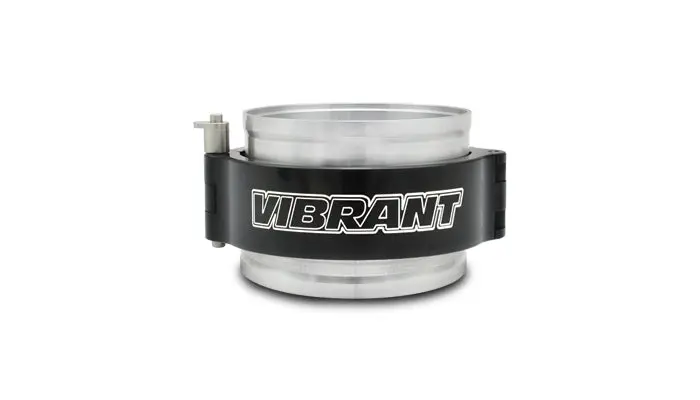 Vibrant Performance 12518 Hd Clamp Assembly For 4" Od Tubing - Anodized Black Clamp 1