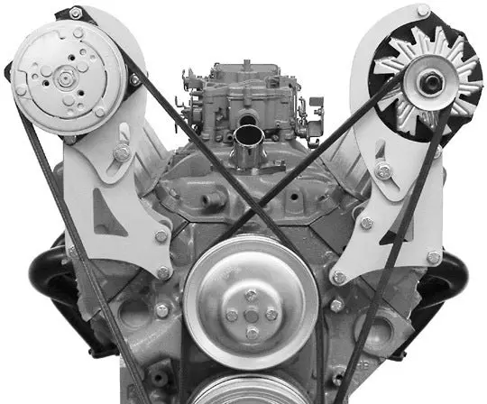 Alan Grove Components Small Block Chevy Tall Alternator Bracket, Short Water Pump, Driver Side 228L-Tall 1