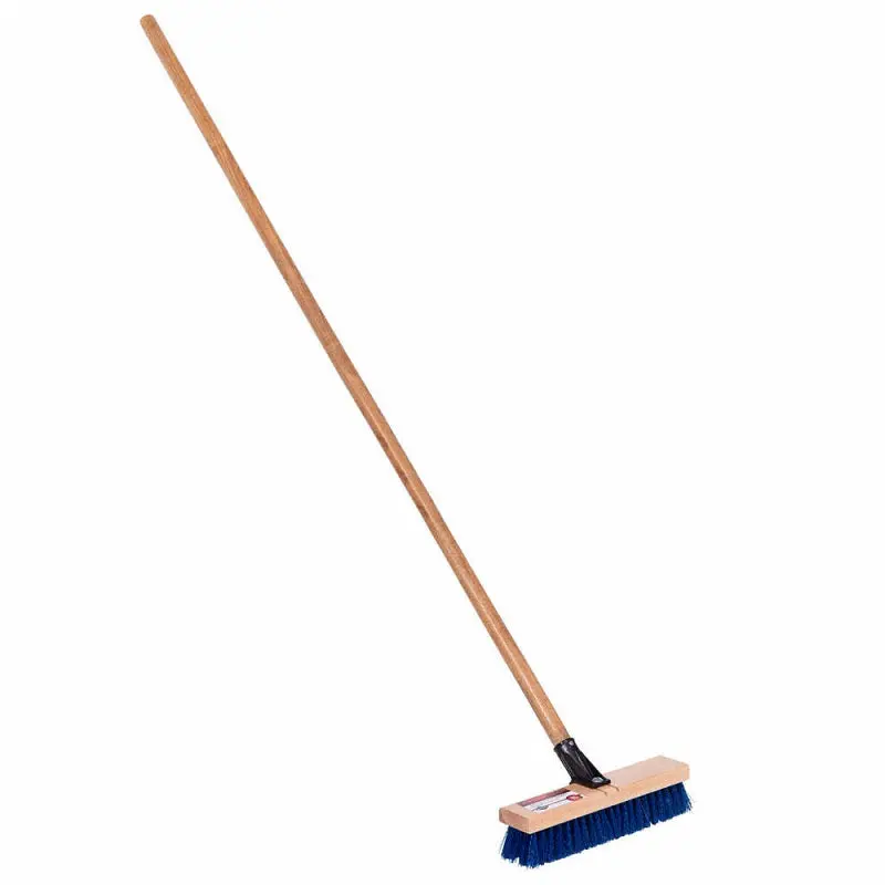 12 Inch Synthetic Deck Brush With Wood Handle (Gsdb12) 1