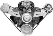 Alan Grove Components Small Block Chevy Alternator Bracket, Long Water Pump, Low Profile, Driver Side 234L 1