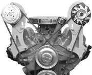 Alan Grove Components 348 - 409 Chevy Air Conditioning Compressor Bracket, Short Water Pump, Street Rod, Passenger Side 138R 1