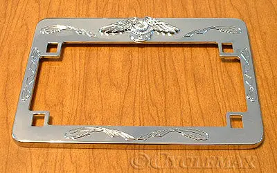 Chrome Eagle License Frame 1