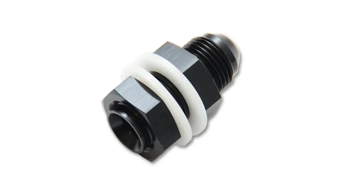 Vibrant Performance 16893 Fuel Cell Bulkhead Adapter Fitting; Size: -8An (With 2 Ptfe Crush Washers & Nut) 1