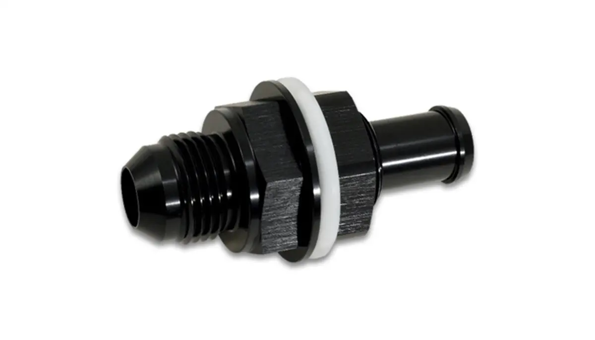 Vibrant Performance 16906 Fuel Cell Bulkhead Adapter Fitting An Size: -6; Barb Size: 0.375 In 1