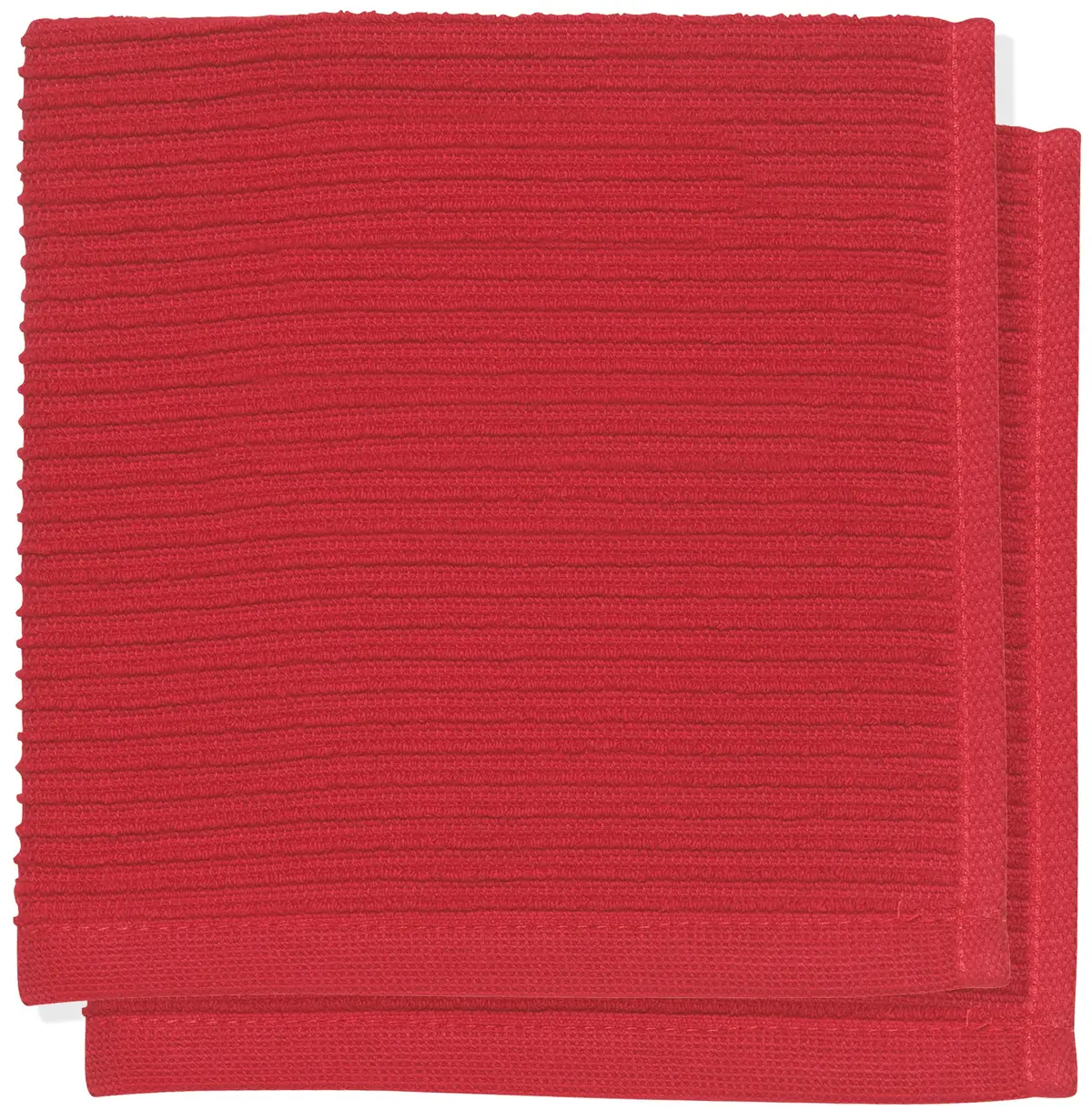Now Designs Ripple Red Dishcloth - Set Of 2 1