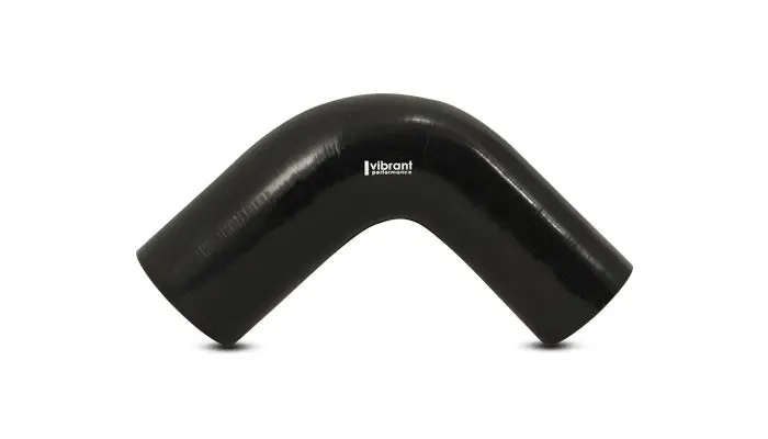 Vibrant Performance 19786 90 Degree Reducer Elbow, 1.50" I.D. X 1.75" I.D. X 4.00" Leg Length - Black 1