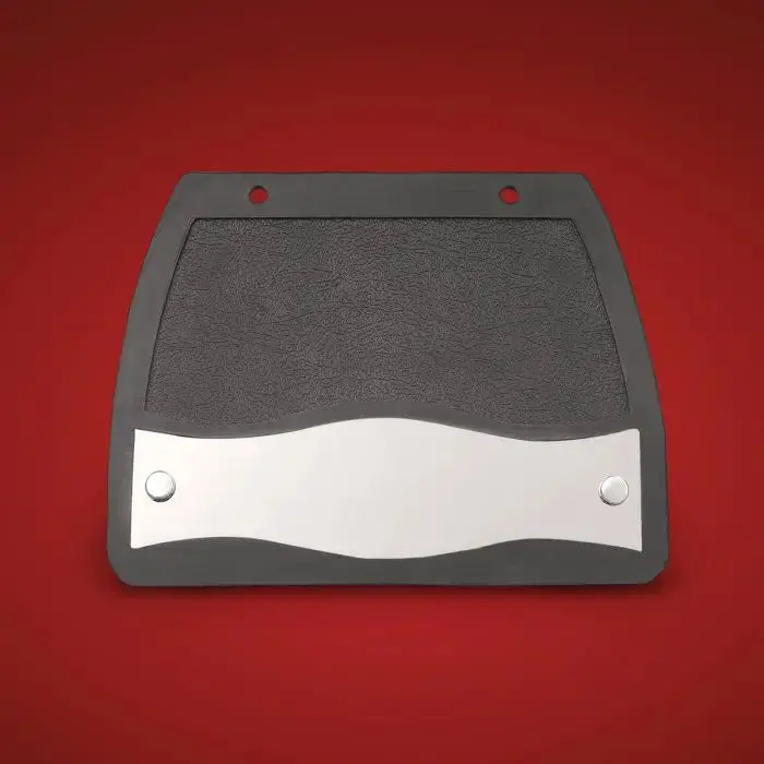 Mud Flap With Chrome Insert 1