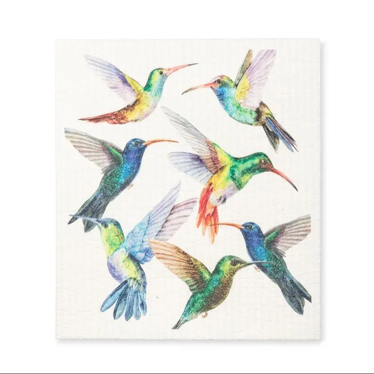 "New" Abbott - Swedish Sponge Towel Hummingbird 1