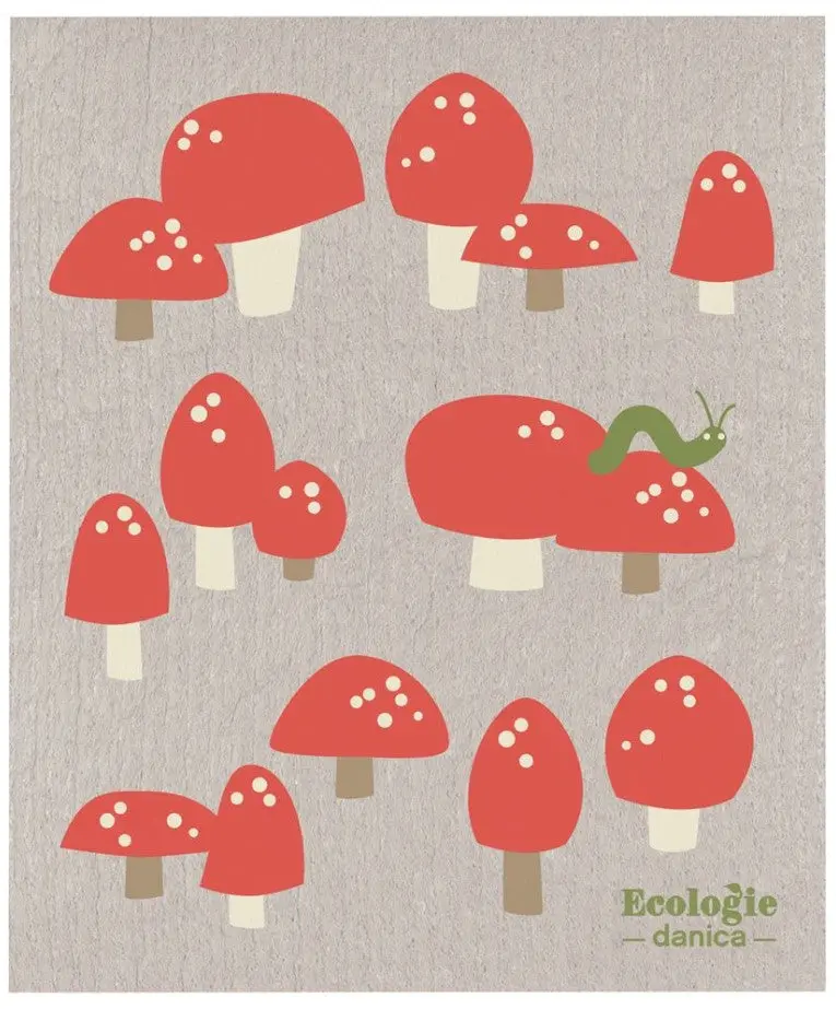 Now Designs | Ecologie Swedish Sponge Cloths | Totally Toad-Stools | 2000124 1