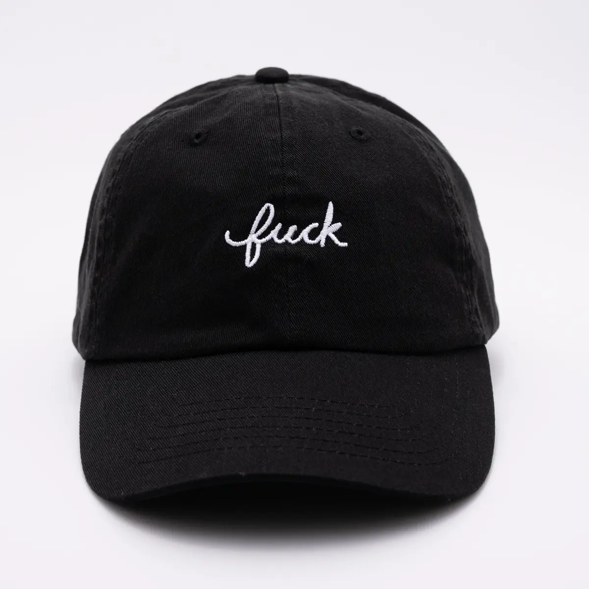 Fuck Script Baseball Hat 1