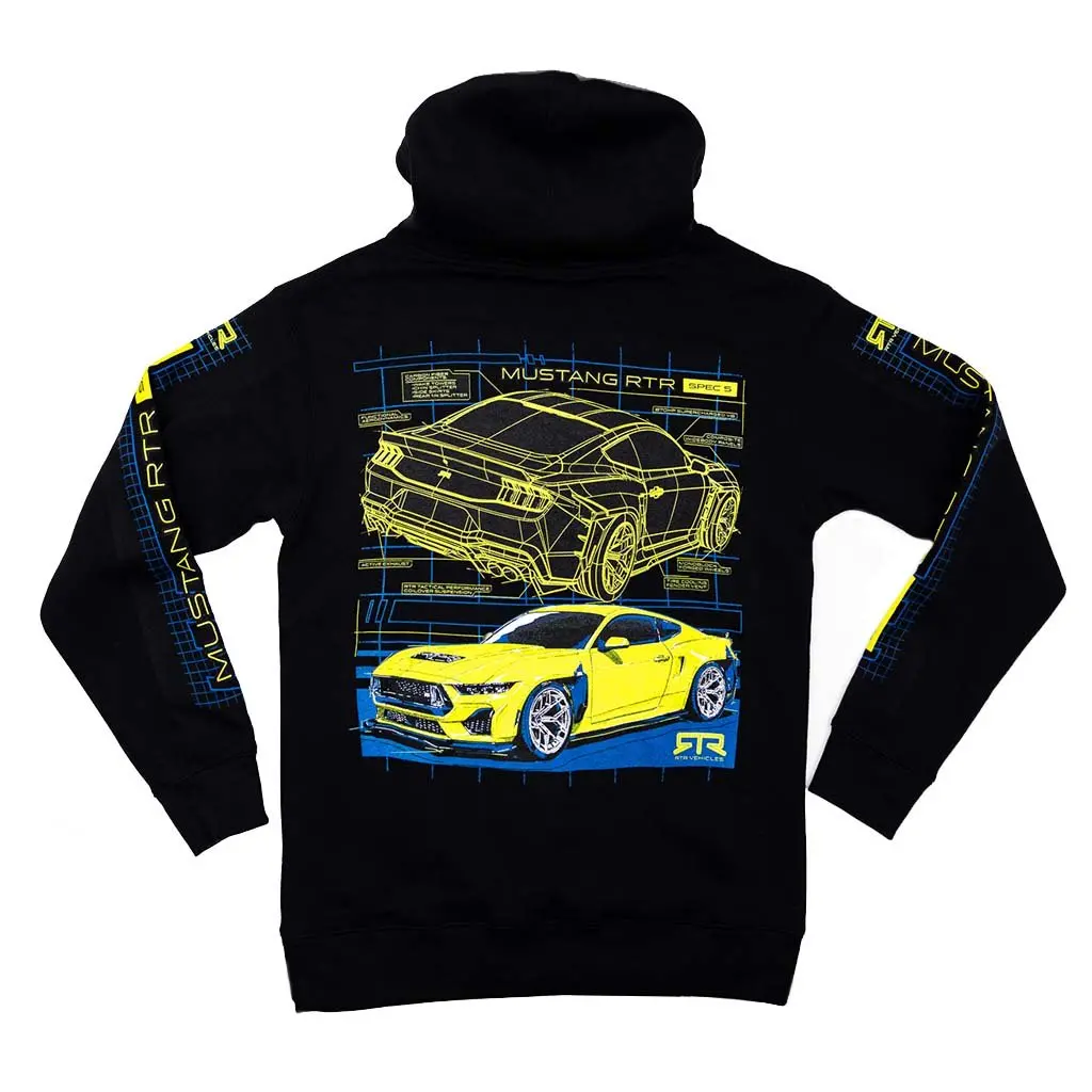 2026 Mustang Rtr Spec 5 Blueprint Pullover Hoodie 1