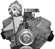 Alan Grove Components Big Block Chevy Alternator Bracket, Short Water Pump, Passenger Side 204R 1
