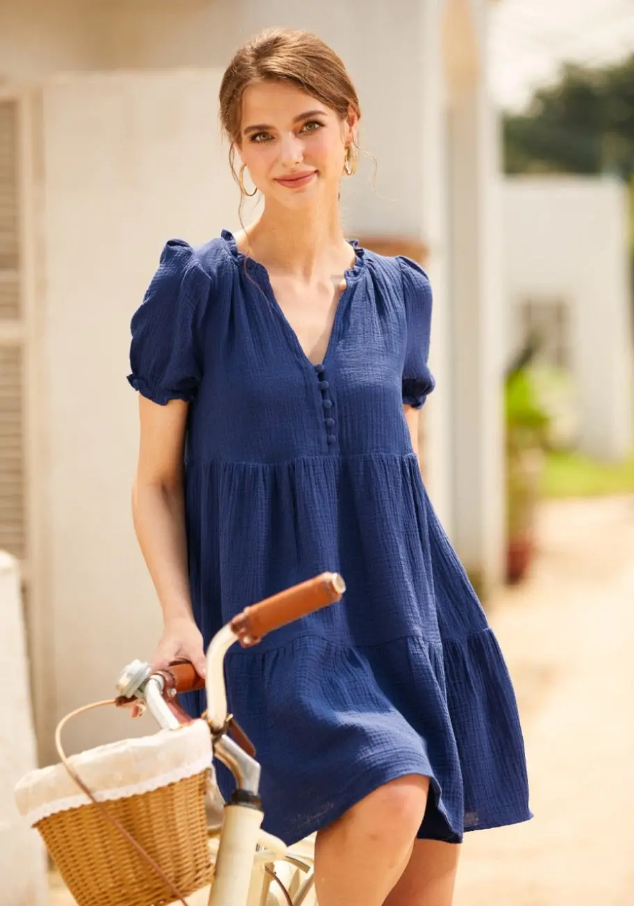 Sunshine Serenade Babydoll Dress 1