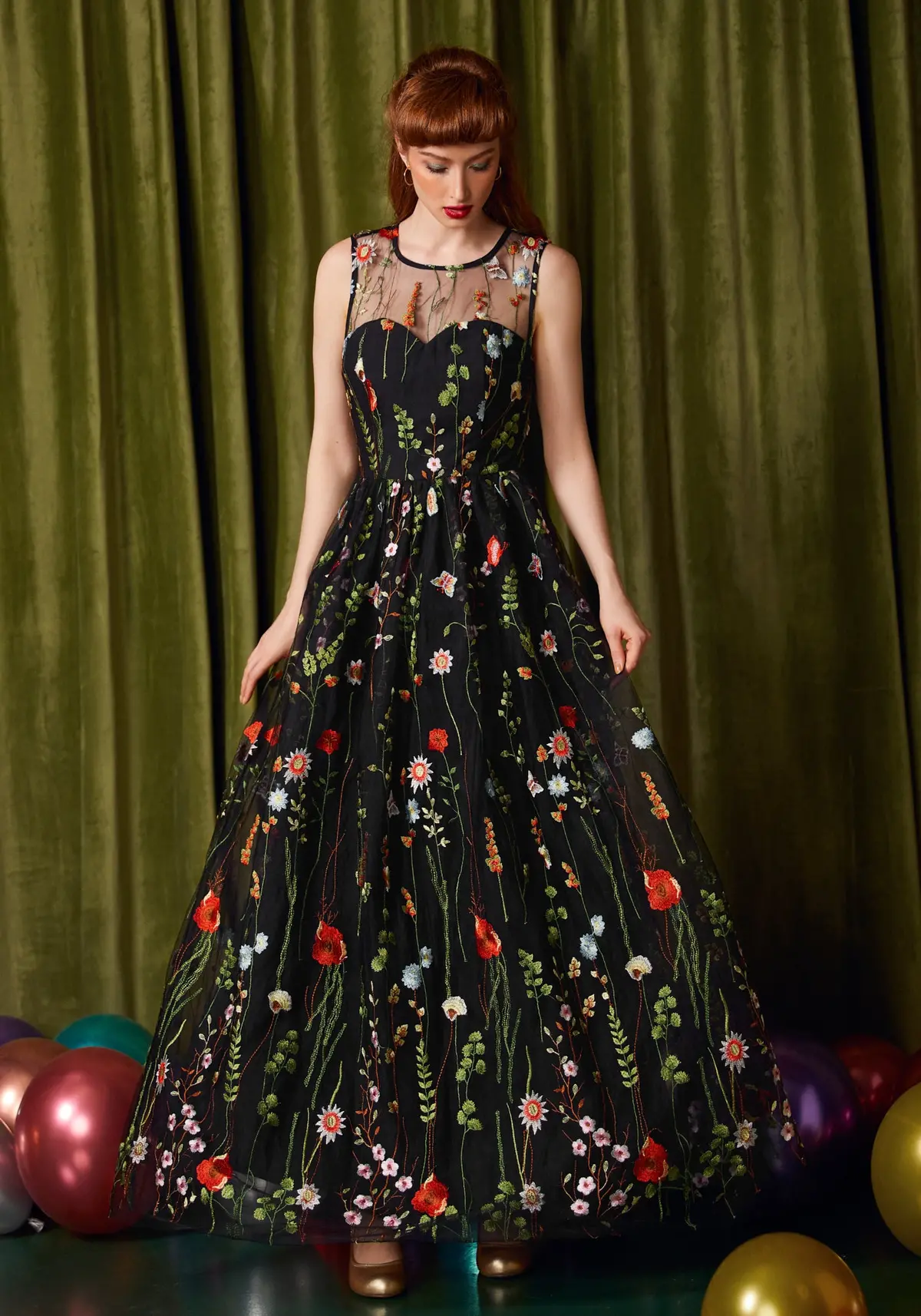 Mystique Mirage Fit & Flare Maxi Dress 1