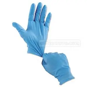 4 Mil. Medium Powder Free Nitrile Glove, Blue [100/Box] 1