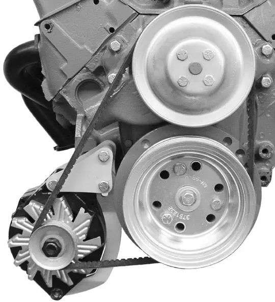 Alan Grove Components Small Block Chevy Alternator Bracket, Short Water Pump, Low Mount, Passenger Side 211R 1