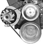 Alan Grove Components Small Block Chevy Alternator Bracket, Long Water Pump, Mid Mount, Passenger Side 215R 1