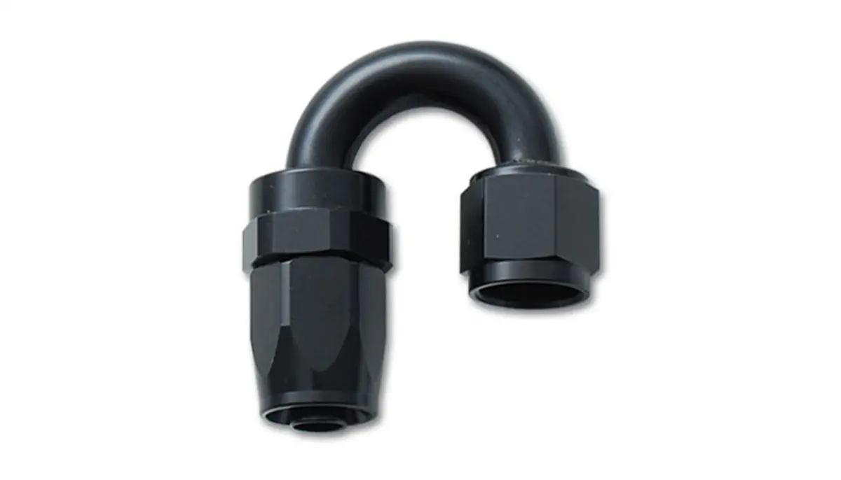 Vibrant Performance 21808 Swivel Hose End Fitting, 180 Degree; Size: -8An 1