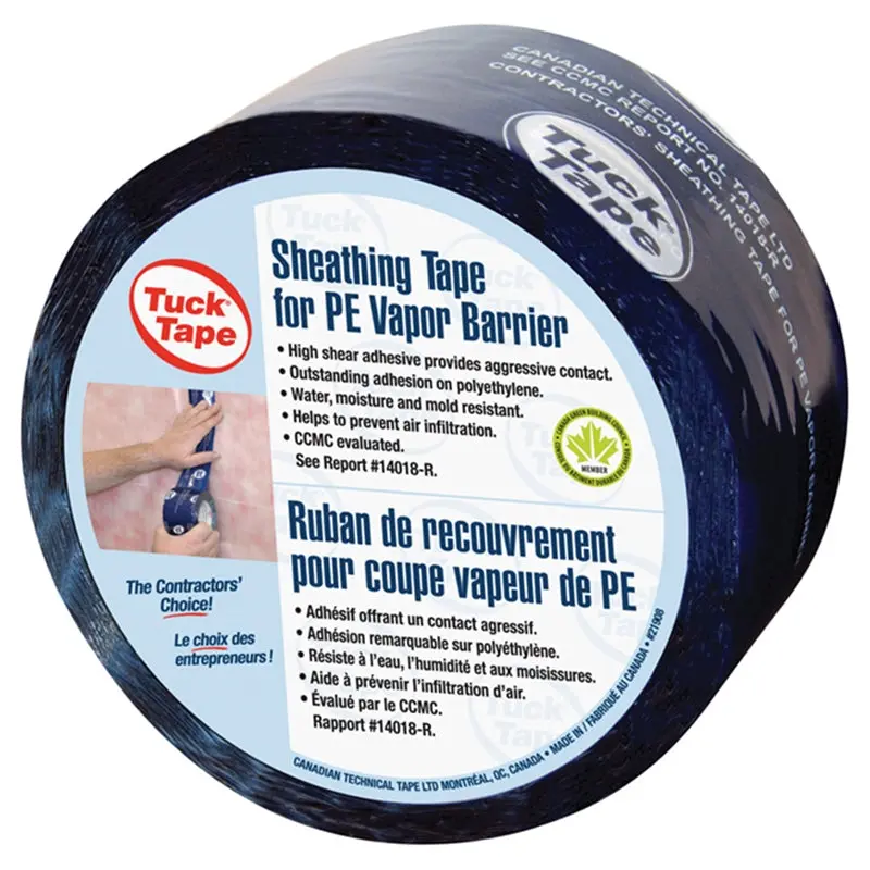 Tuck Tape Blue - Pe Vapour Barrier Sheathing Tape 1