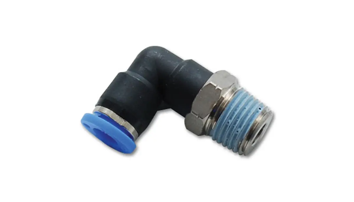 Vibrant Performance 22641 Male Elbow One-Touch Fitting 1/4 In. O.D. Tubing; 1/16 In. Npt Thread 1